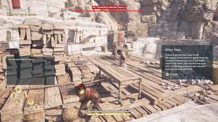 Lokacja enigmatycznego Ostrakonu: Kamieniołom marmuru na górze Pentelikos - Enigmatyczne ostrakony - Attyka - Assassins Creed Odyssey - poradnik do gry