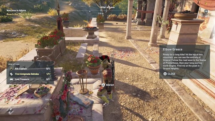 Lokacja enigmatycznego Ostrakonu: Ołtarz miłości - Enigmatyczne ostrakony - Attyka - Assassins Creed Odyssey - poradnik do gry