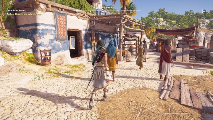 Gdy dopłyniesz w określone miejsce, odprowadź Herodotosa do jego domu - Każda opowieść ma swoje zakończenie - Solucja Assassins Creed Odyssey - Assassins Creed Odyssey - poradnik do gry