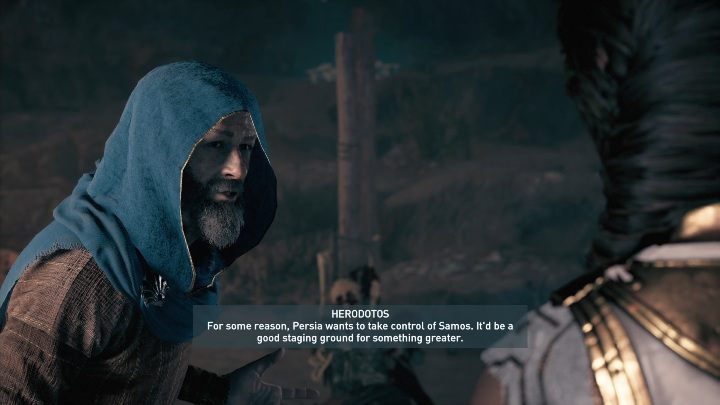 Twoim zdaniem będzie eliminacja przeciwników, abyś mógł w spokoju porozmawiać ze starym przyjacielem - Każda opowieść ma swoje zakończenie - Solucja Assassins Creed Odyssey - Assassins Creed Odyssey - poradnik do gry
