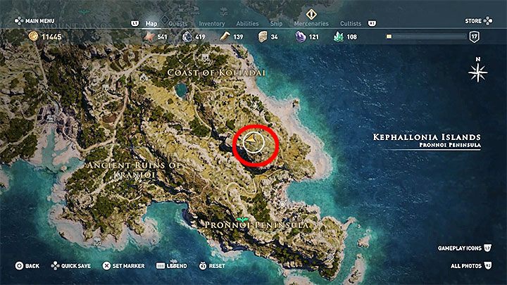 Odnalezieniem kozy z Okiem Cyklopa możesz zająć się dopiero po wygraniu walki z Cyklopem oraz jego ludźmi - Podbite oko (Stink Eye) - trofeum w Assassins Creed Odyssey - Assassins Creed Odyssey - poradnik do gry