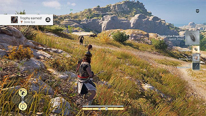 Używaj łuku i zabijaj kolejne kozy - Podbite oko (Stink Eye) - trofeum w Assassins Creed Odyssey - Assassins Creed Odyssey - poradnik do gry