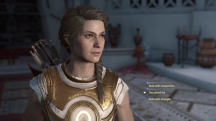 Romans możesz kontynuować wykonując misje Blood Gets in Your Eyes / Ze wściekłością w oczach - Romanse w Los Atlantydy DLC - Elpis - Assassins Creed Odyssey - poradnik do gry