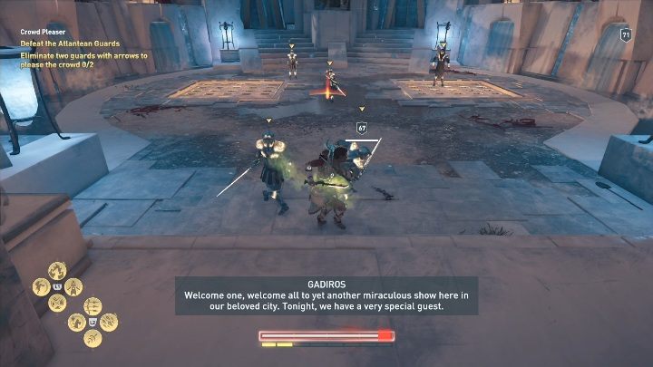 Gardios rzuci Cię na arenę wraz ze swoimi wojownikami - Dikastes Atlantydy - Solucja Los Atlantydy w AC Odyssey - Assassins Creed Odyssey - poradnik do gry