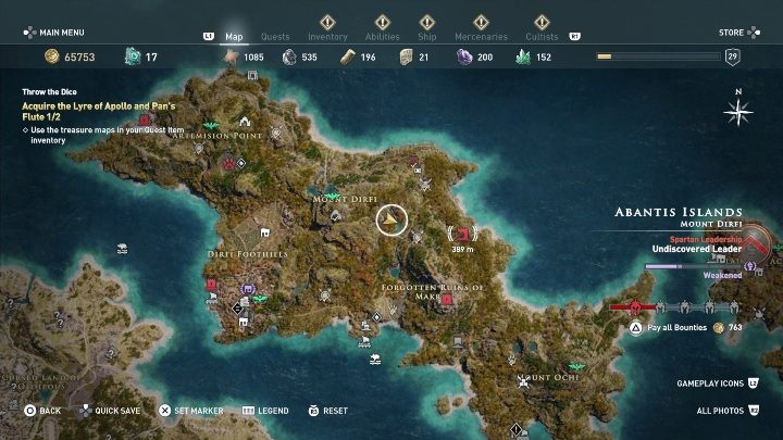 Fletnie Pana i Lire Apolla znajdziesz wykonując misję Rzut Kośćmi - Gdzie znajdują się skarby dla Xenii w Assassins Creed Odyssey? - Assassins Creed Odyssey - poradnik do gry