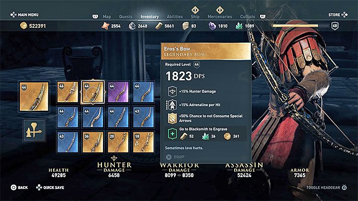 Rodzaj i statystyki przedmiotu: Łuk - Legendarne skrzynie w grze Assassins Creed Odyssey - Assassins Creed Odyssey - poradnik do gry