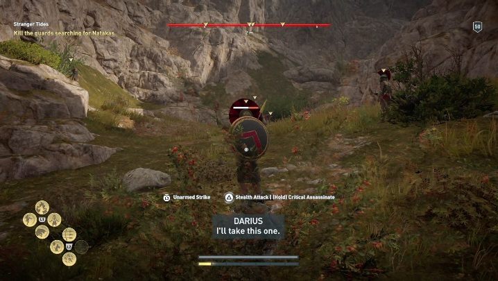 Po zbadaniu śladów udasz się wraz z towarzyszem w kolejne miejsce - Nawała obcych | Solucja Assassins Creed Odyssey Dziedzictwo pierwszego ostrza - Assassins Creed Odyssey - poradnik do gry