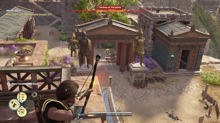 Dwóch więźniów znajduje się na jednym placu - W objęciach burzy | Solucja Assassins Creed Odyssey - Assassins Creed Odyssey - poradnik do gry