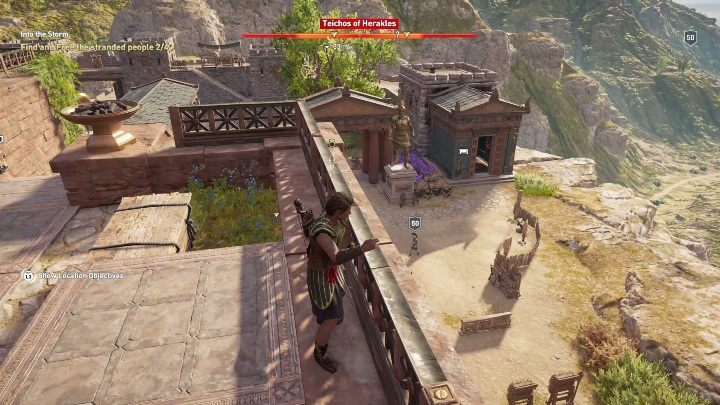 Najlepiej będzie jeśli będziesz cicho przemieszczał się po forcie zabijając, po cichu, przeszkadzających przeciwników - W objęciach burzy | Solucja Assassins Creed Odyssey - Assassins Creed Odyssey - poradnik do gry