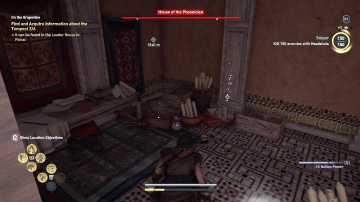 Trzeci list znajdziesz w House of the Phoenician - Zadania poboczne epizodu 2 - Mroczne dziedzictwo - Assassins Creed Odyssey - poradnik do gry