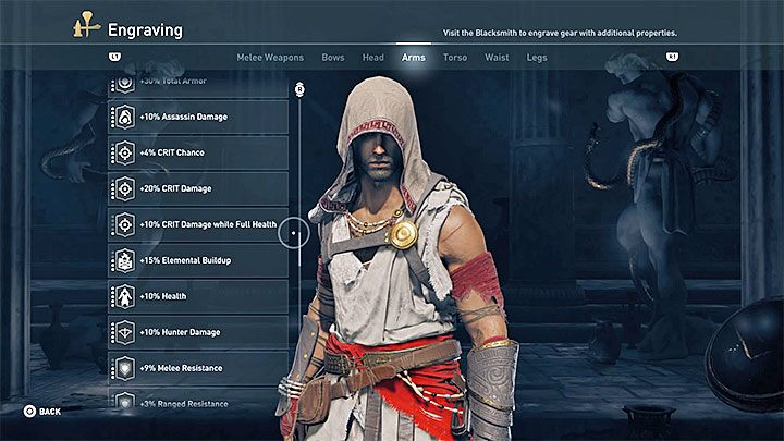 Kluczową rolę przy budowaniu buildu jest dobranie odpowiednich grawerunków, dzięki którym będziesz mógł zadawać możliwie jak największe obrażenia z tytułu skrytobójstw - Pasywny assassyn - dobry build w Assassins Creed Odyssey - Assassins Creed Odyssey - poradnik do gry
