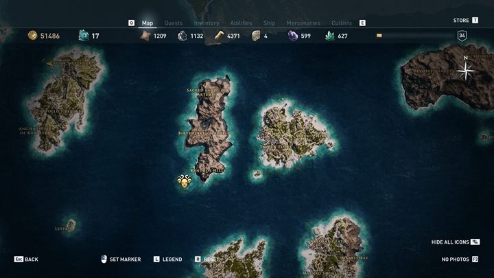 Gdzie go odnaleźć - Srebrny szlak - Czciciele Kosmosa w Assassins Creed Odyssey - Assassins Creed Odyssey - poradnik do gry