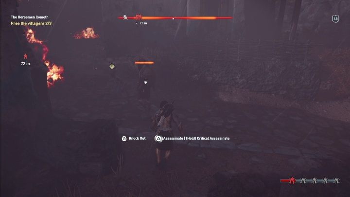 Z podpalonej wioski musisz uratować trzech więźniów - Jeźdźcy na horyzoncie | Solucja Dziedzictwo pierwszego ostrza DLC - Assassins Creed Odyssey - poradnik do gry