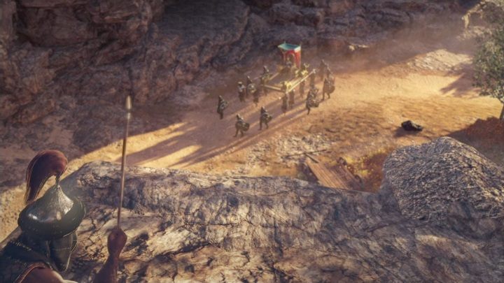 Po stoczonej potyczce musisz udać się do jaskini, w której Darius opowie ci swoją historię - Cień legendy | Solucja Dziedzictwo pierwszego ostrza DLC - Assassins Creed Odyssey - poradnik do gry