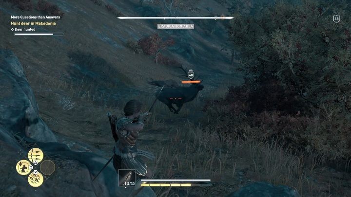 Z nim udasz się na polowanie, pierw musisz zabić 6 jeleni - Więcej pytań niż odpowiedzi | Solucja Dziedzictwo pierwszego ostrza DLC - Assassins Creed Odyssey - poradnik do gry