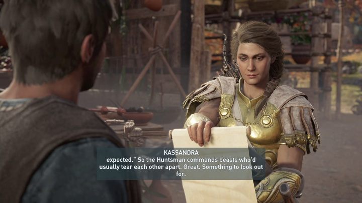 Po pokonaniu przeciwników porozmawiaj z Natakasem i wybierz się na kolejne zadanie - Polowanie na Łowcę | Solucja Dziedzictwo pierwszego ostrza DLC - Assassins Creed Odyssey - poradnik do gry