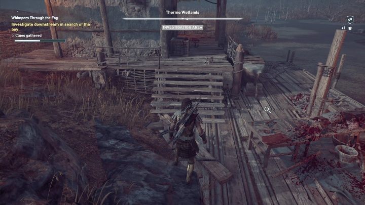 Kobieta skieruje cię do wioski położonej kawałek dalej - Polowanie na Łowcę | Solucja Dziedzictwo pierwszego ostrza DLC - Assassins Creed Odyssey - poradnik do gry