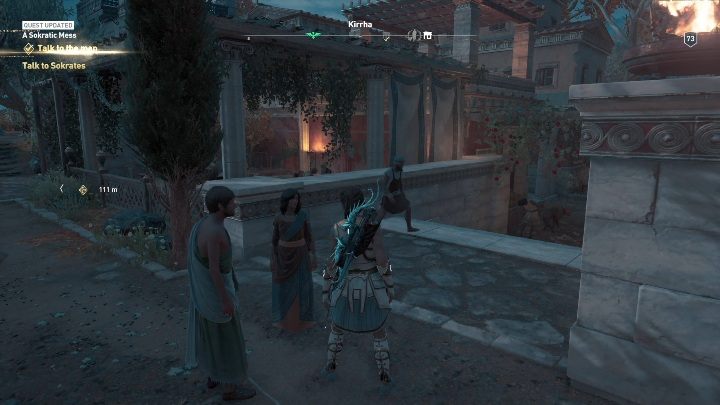 Po krótkiej rozmowie z żoną i żołnierzem będziesz musiał udać się do Sokratesa i ustalić z nim szczegóły całej sytuacji - Proces Sokratesa - Solucja Assassins Creed Odyssey - Assassins Creed Odyssey - poradnik do gry