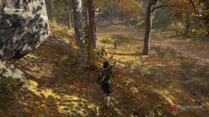Solucja: Porozmawiaj z kobietą po uwolnieniu jej z rąk wroga - Zadania poboczne Epizod 1 Dziedzictwo pierwszego ostrza DLC - Assassins Creed Odyssey - poradnik do gry