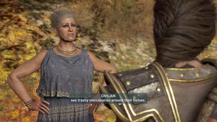 Jak odblokować misję: Porozmawiaj ze staruszką - Zadania poboczne Epizod 1 Dziedzictwo pierwszego ostrza DLC - Assassins Creed Odyssey - poradnik do gry
