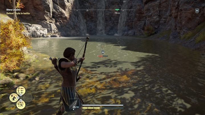 Pamiętaj, żeby nie wrzucać jej do głębokiej wody - to uniemożliwi ukończenie zadaina - Córy Lalaji - Nowe zadanie poboczne w Assassins Creed Odyssey - Assassins Creed Odyssey - poradnik do gry