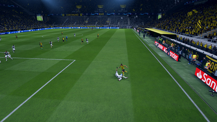 Wślizg to zdecydowanie najbardziej ryzykowna próba odbioru piłki, która w wielu przypadkach może skończyć się upomnieniem, żółtą karta, a w skrajnych przypadkach nawet czerwona kartką i wykluczeniem zawodnika z meczu - Obrona w FIFA 19 - FIFA 19 - poradnik do gry