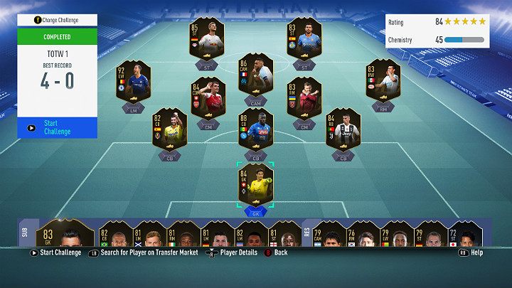 Wygranie z Drużyną Tygodnia nie będzie takie proste, szczególnie na wyższych poziomach trudności - Tryby gry w FUT | FIFA 19 - FIFA 19 - poradnik do gry