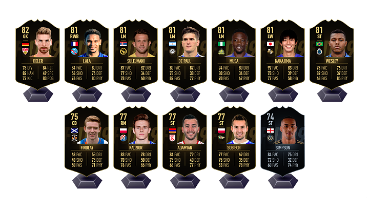 Karty piłkarzy, którzy zostali umieszczeni w Drużynie Tygodnia zyskują inną, ciemną oprawę graficzną i zwiększone statystyki co tworzy z nich znacznie lepszych zawodników od ich złotych odpowiedników - Tryby gry w FUT | FIFA 19 - FIFA 19 - poradnik do gry