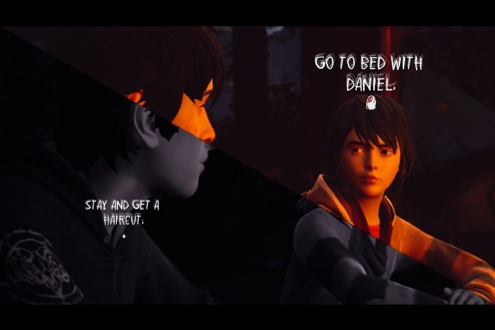 Wybranie drugiej opcji spowoduje, że Daniel będzie na nas zły - Rozdział 3 - Leśne obowiązki | Solucja Life is Strange 2 Epizod 3 - Life is Strange 2 - poradnik do gry