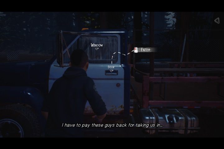 Wchodzimy do cieplarni, wpierw niszcząc kamerę na słupie za pomocą Daniela - Rozdział 4 - Zemsta nie zawsze słodka | Solucja Life is Strange 2 Epizod 3 - Life is Strange 2 - poradnik do gry