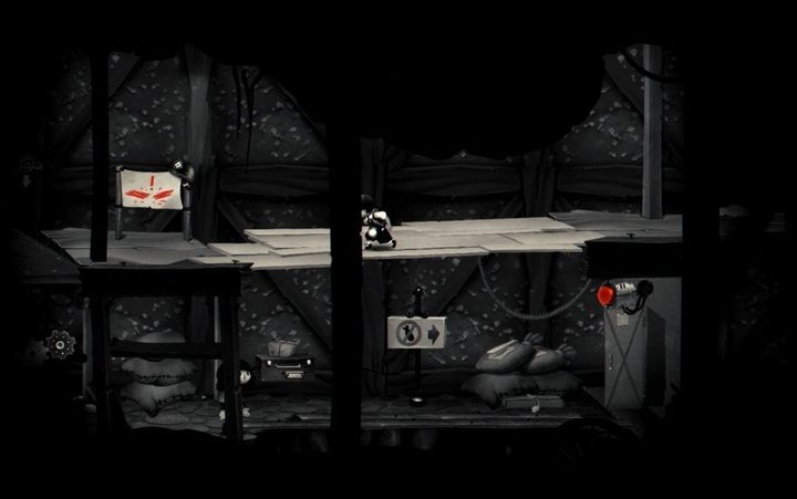 Strzel z procy w przycisk znajdujący się nad drzwiami. - Rozdział 6 - Przerwana przygoda - Solucja My Memory of Us - My Memory of Us - poradnik do gry