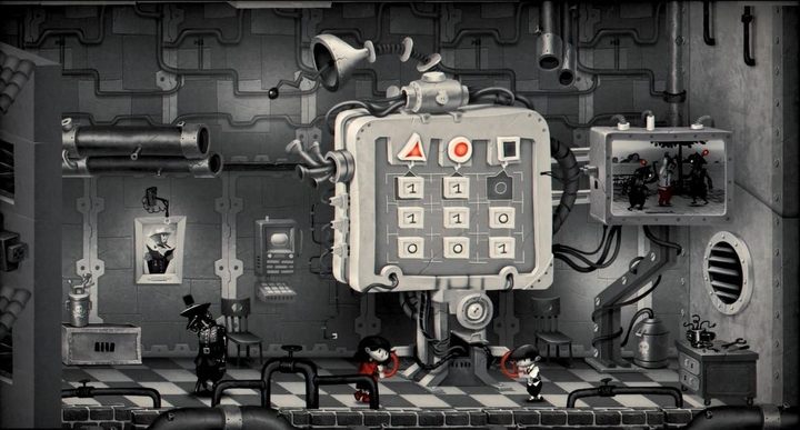 Przestawiaj zera w taki sposób, aby były wszystkie w górnym rzędzie - to wyłączy wszystkich strażników. - Rozdział 8 - Zmiany, zmiany, zmiany - Solucja My Memory of Us - My Memory of Us - poradnik do gry