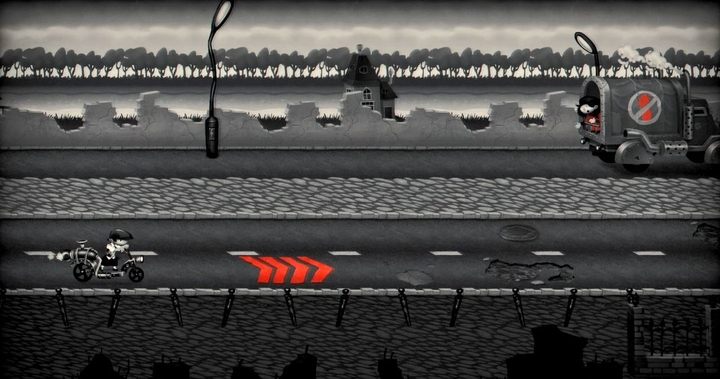 Na zdjęciu widoczne pole przyspieszające, oznaczone czerwonymi strzałkami. - Rozdział 9 - Gorszy świat - Solucja My Memory of Us - My Memory of Us - poradnik do gry