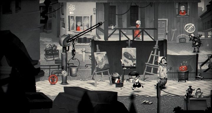 Ucieszony malarz zostawi pędzel - wykorzystaj to i zabierz przedmiot. - Rozdział 9 - Gorszy świat - Solucja My Memory of Us - My Memory of Us - poradnik do gry