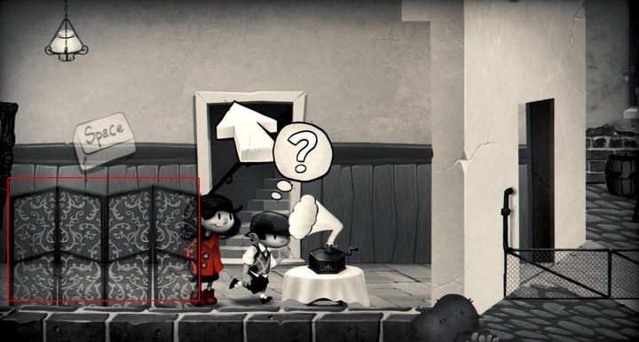 Zdjęcie przedstawia miejsce, gdzie będziesz składować przedmioty potrzebne do przebrania. - Rozdział 10 - Sierociniec w opałach - Solucja My Memory of Us - My Memory of Us - poradnik do gry