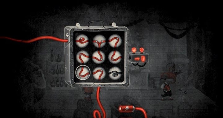 Zdjęcie przedstawia prawidłowe ułożenie obwodów tak, aby odblokować przejście. - Rozdział 14 - Lewiatan - Solucja My Memory of Us - My Memory of Us - poradnik do gry