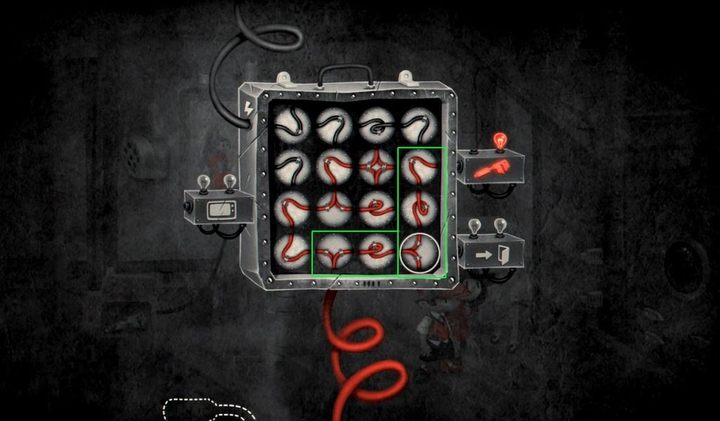 Taki układ obwodów zapewnia odblokowanie skrzynki z kluczem francuskim. - Rozdział 14 - Lewiatan - Solucja My Memory of Us - My Memory of Us - poradnik do gry