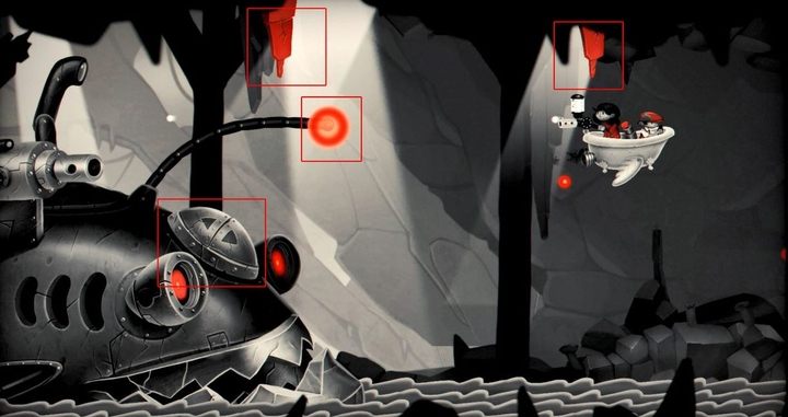 Jego słabym punktem jest czułko ze świecącą diodą oraz schowany kryształ między oczami. - Rozdział 17 - Rodzice, wanna i wielka ryba - Solucja My Memory of Us - My Memory of Us - poradnik do gry