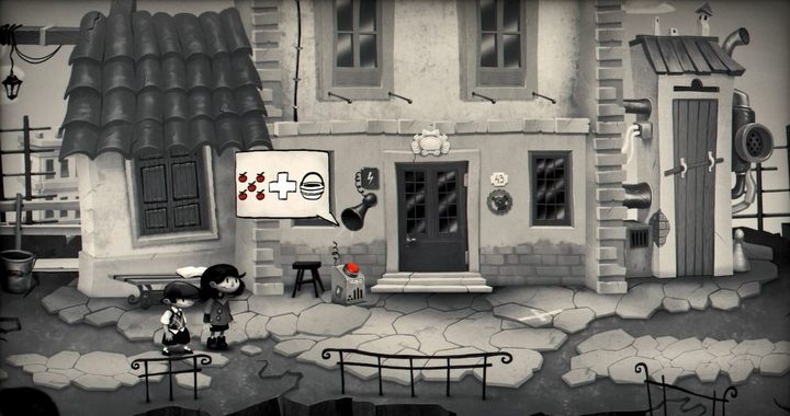 Właściciel domu domaga się, aby nazbierać mu jabłek - w tym celu musisz najpierw znaleźć procę, w przeciwnym wypadku nie postrącasz owoców. - Rozdział 3 - Dach nad głową - Solucja My Memory of Us - My Memory of Us - poradnik do gry