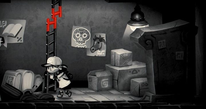 Wystarczy przesunąć drabinę w taki sposób, aby się złączyły dwie czerwone końcówki. - Rozdział 1 - Prolog - Solucja My Memory of Us - My Memory of Us - poradnik do gry