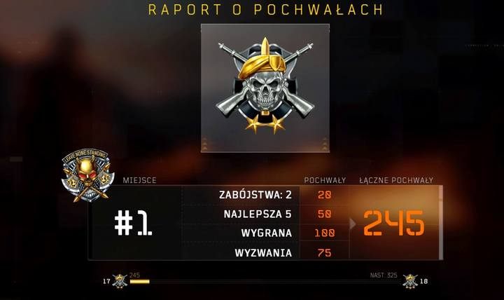 Doświadczenie w trybie Blackout nazywane jest Pochwałami - Jak szybko zdobywać poziomy doświadczenia w Call of Duty Black Ops 4? - Call of Duty Black Ops 4 - poradnik do gry