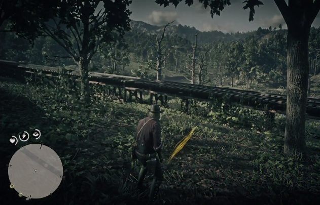 Aby łatwo i szybko wytropić zwierzynę w RDR2 użyj Sokolego Oka (L3 + R3) - Red Dead Redemption 2: Dzikie zwierzęta - jak polować? - Red Dead Redemption 2 - poradnik do gry