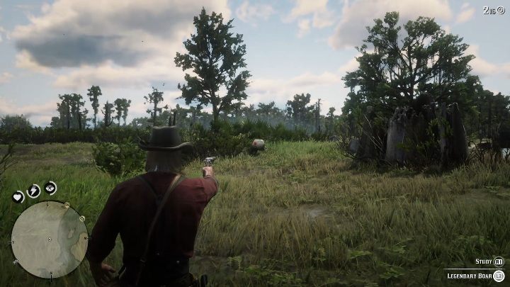 Dzika na łopatki położą dwa celne strzały z pistoletu - Red Dead Redemption 2: Legendarny Dzik - mapy, porady - Red Dead Redemption 2 - poradnik do gry