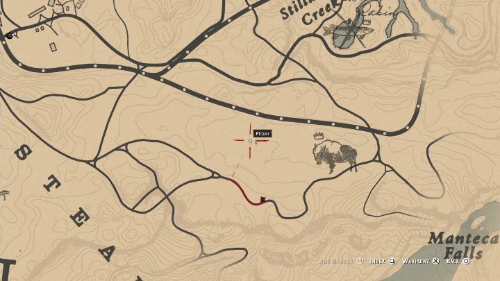 To miejsce znajduje się na południe od Stillwater Creek - Red Dead Redemption 2: Legendarny bizon amerykański - mapy, porady - Red Dead Redemption 2 - poradnik do gry