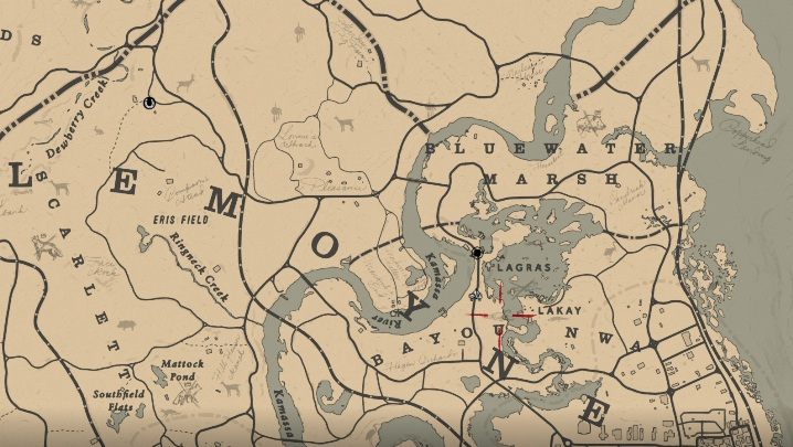 1 - Red Dead Redemption 2: Legendarny aligator - mapy, porady - Red Dead Redemption 2 - poradnik do gry