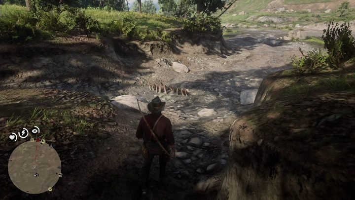 Kości te znajdują się w piasku - Red Dead Redemption 2: Kości dinozaurów - Sekrety i znajdźki - Red Dead Redemption 2 - poradnik do gry