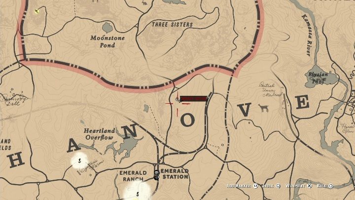 Te kości znajdziesz w północnej części New Hanover - Red Dead Redemption 2: Kości dinozaurów - Sekrety i znajdźki - Red Dead Redemption 2 - poradnik do gry