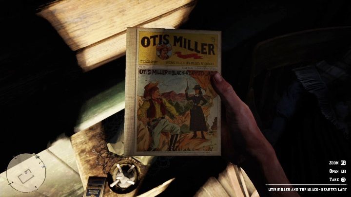 Wejdź do chatki, tam, na stoliku nocnym znajdziesz książkę - Red Dead Redemption 2: Unikalne przedmioty - Mapa - Red Dead Redemption 2 - poradnik do gry