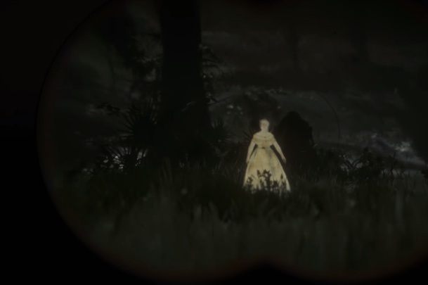 W okolicy Bluewater Marsh trafisz na ducha kobiety unoszącego się nad bagnem - Red Dead Redemption 2: Easter eggi - Red Dead Redemption 2 - poradnik do gry