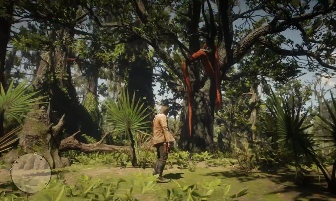 Wąż wisi na jednym z drzew - Red Dead Redemption 2: Easter eggi - Red Dead Redemption 2 - poradnik do gry